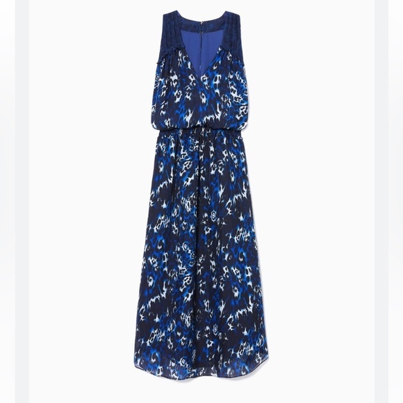 Ramy Brook Woman’s Silk Black and Blue Printed Dress Size S - Picture 1 of 7